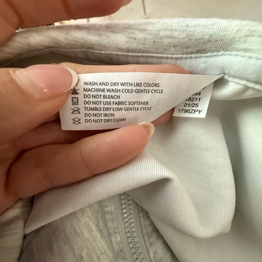 Yogalicious Zip-Up White Muscle Tee - Picture 6 of 6